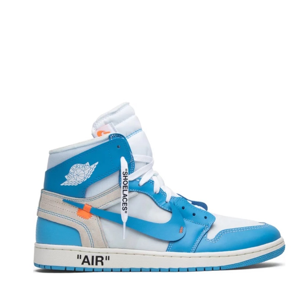 Off-White x Air Jordan 1 Retro High OG 'UNC' Sneakers